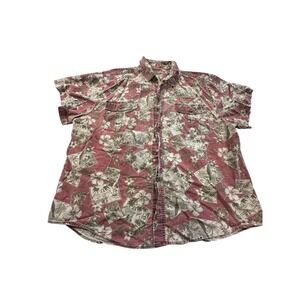 Route 66 Shirt Mens Vintage Hawaiian Size 2XL XXL Short Sleeve Surf‎ Beach EUC